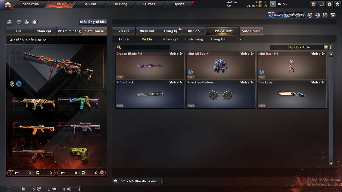shop acc cf uy tin gia re